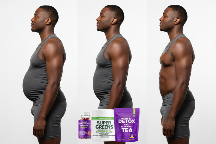 3-in-1 Wellness Bundle – Apple Cider Vinegar, Flat Tummy Tea & Daily Greens Powder