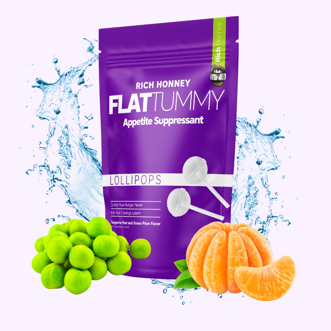 Flat Tummy "Appetite Suppressant" Lollipops Rich Honney